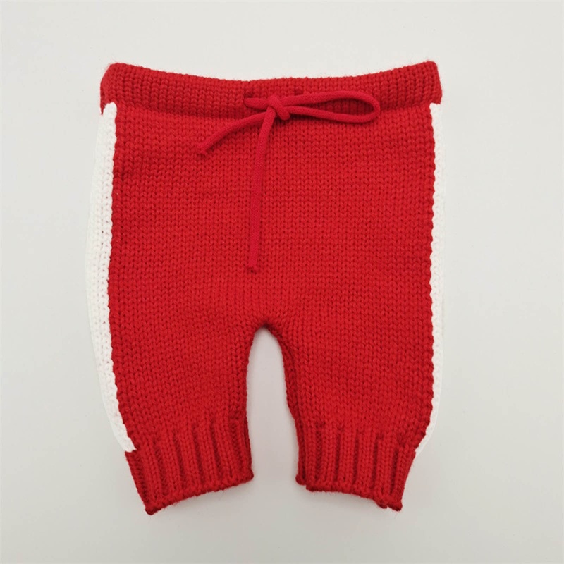 Set Đồ 2 Món Gồm Áo Len Móc Tay Ngắn Và Quần Cho Bé Sơ Sinh Chụp Ảnh