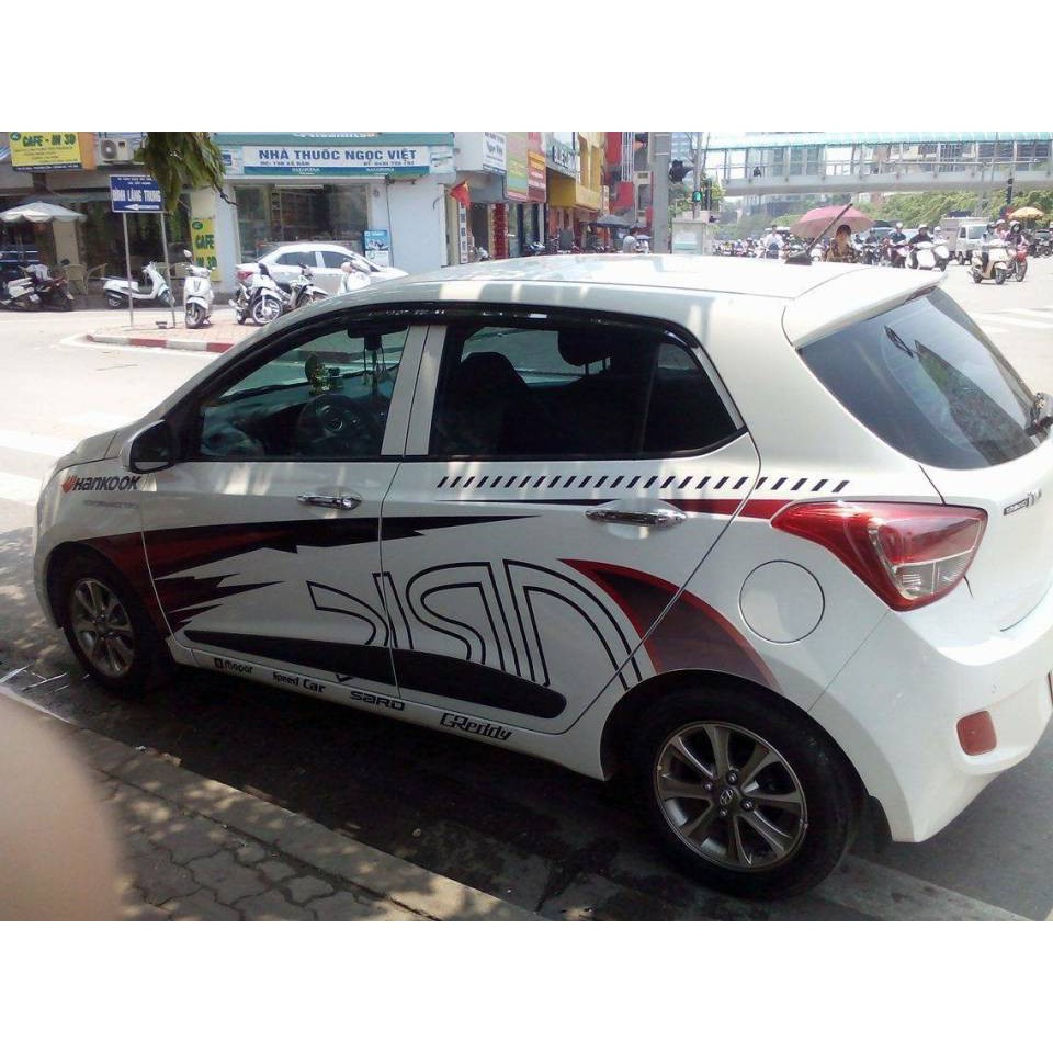 Tem dán sườn xe chevrolet spark