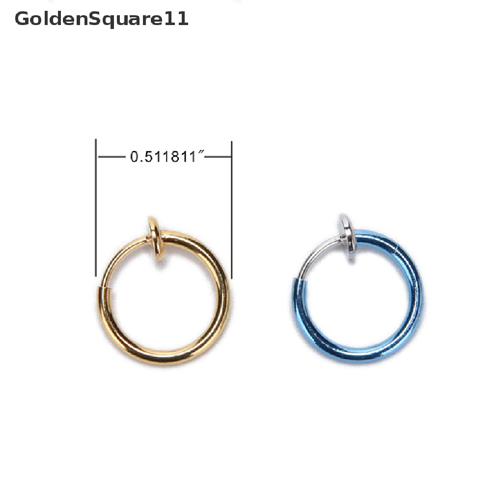 [Goldsquare11] Set 2 Khuyên Xỏ Mũi / Môi / Tai / Mũi / Cơ Thể Phong Cách Punk Unisex