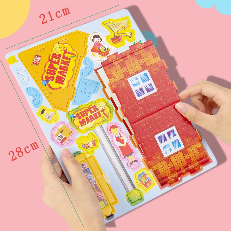 Đồ Chơi Mô Hình Lắp Ghép 3D Nhiều Mẫu Xinh Xắn Bằng Giấy Foam DIY - SOHANEI FAM