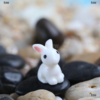 Set 2 Mô Hình Thỏ Mini Trang Trí Sân Vườn
