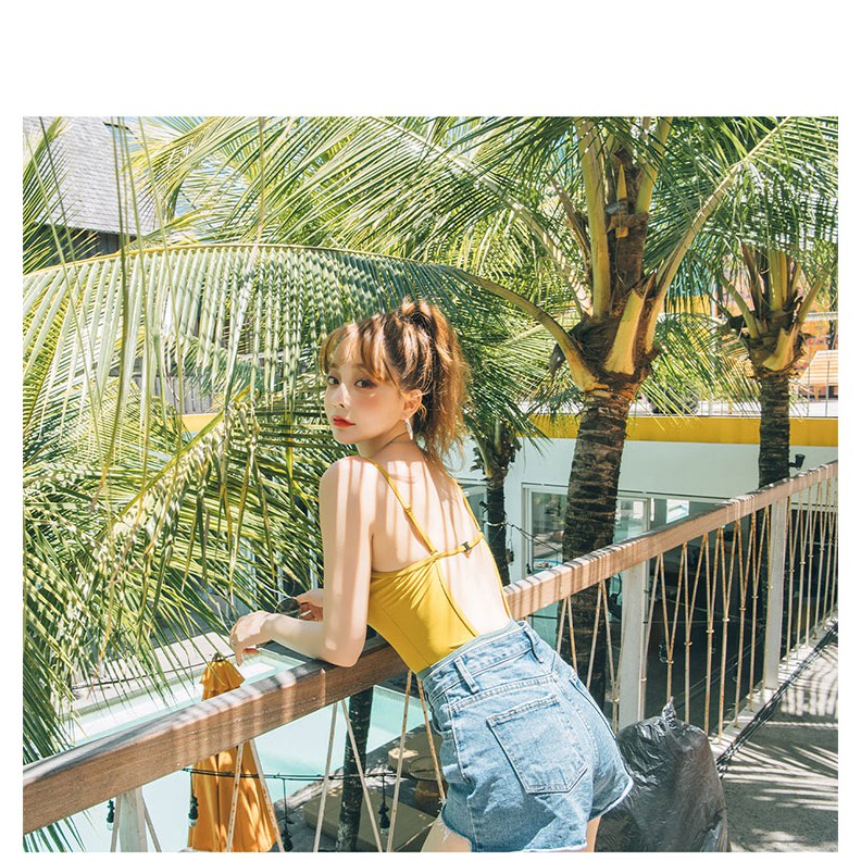 Bộ liền color block 2 mẫu Hàn Quốc (clip sản phẩm) | BigBuy360 - bigbuy360.vn