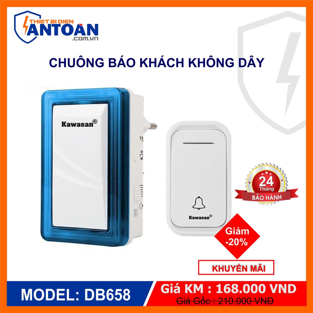 CHUÔNG CỬA KHÔNG DÂY KAWASAN KW-DB658