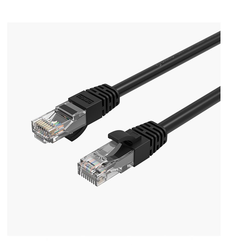 Cáp mạng CAT6, Dây dẹp, Đen, ORICO PUG-C6B-BK - Hàng Chính Hãng