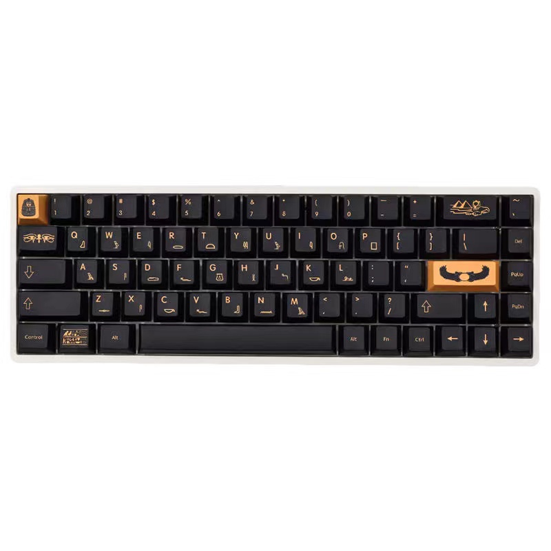 129 keys Pharaoh Keycap Cherry Profile PBT sublimation keycaps 61/64/68/87/96/98/104