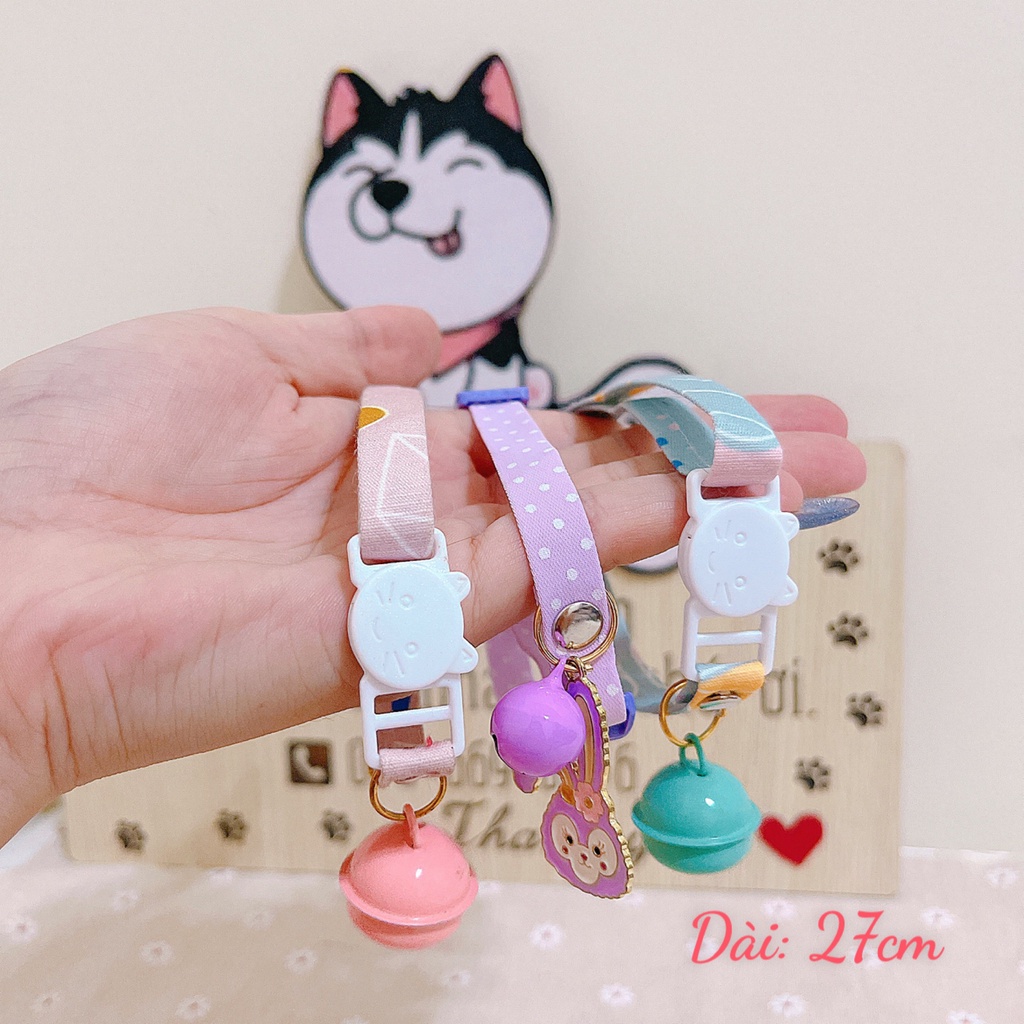 Vòng cổ Họa tiết - Vòng cổ có Chuông, Lục lạc nhiều Mẫu mã & Màu sắc cho Chó Mèo - Koihouse