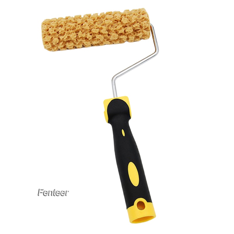 [FENTEER]Wall Paint Roller Foam Sponge Rollers Decorators Brush with Plastic Handle