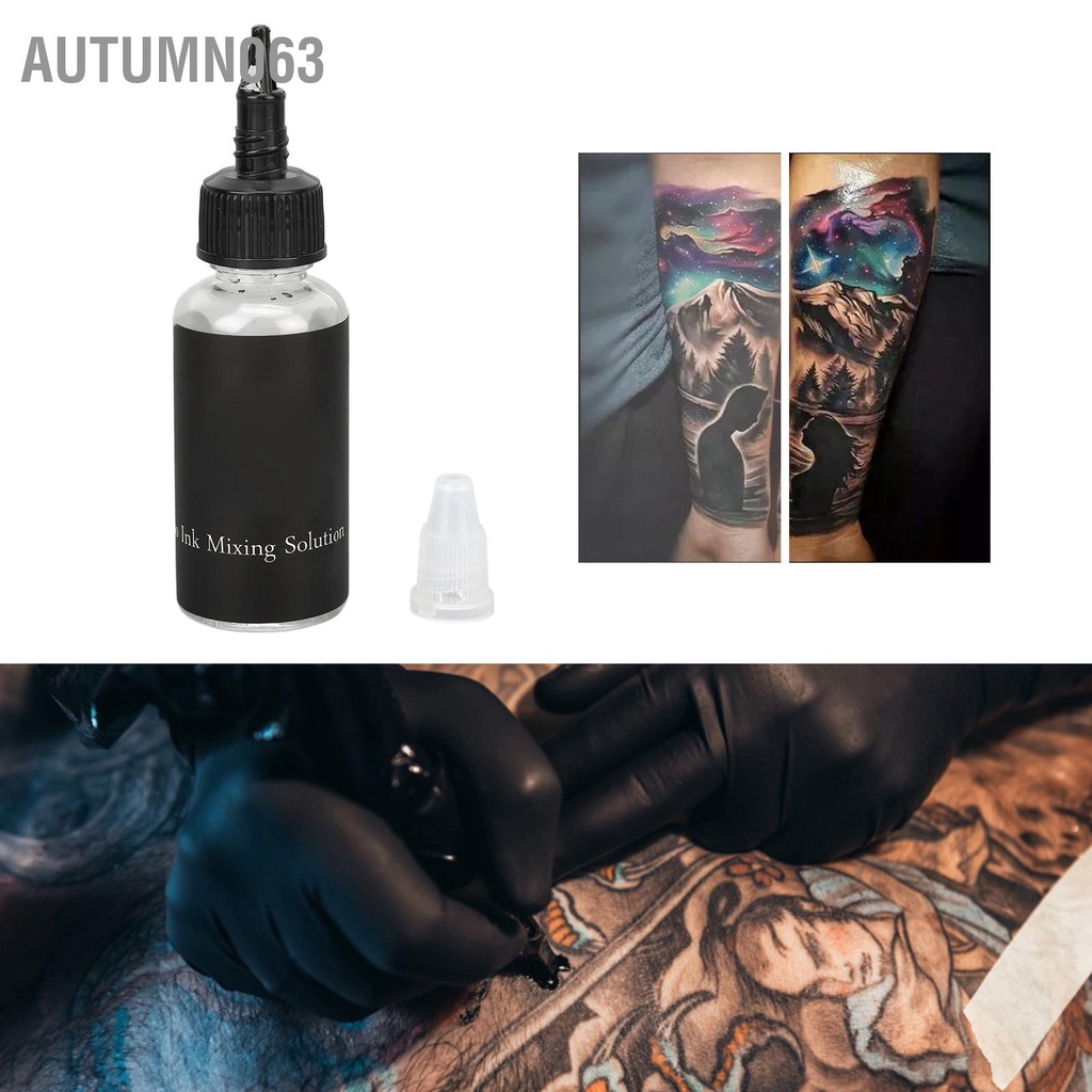 30ml chất làm loãng mực xăm Lọ Mực Xăm Hình Chuyên Nghiệp Nhiều Màu Sắc Autumn063