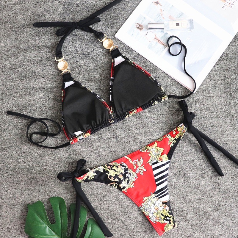 [BKN993] &lt;ÂU&gt; SET BIKINI TRIANGLE VSC CHAIN  (KHÔNG BÁN CHOÀNG)