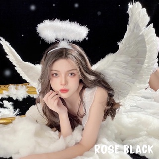 Cánh thiên thần, cánh ác quỷ lông thật cosplay lolita, cosplay thần thoại mã TT-991
