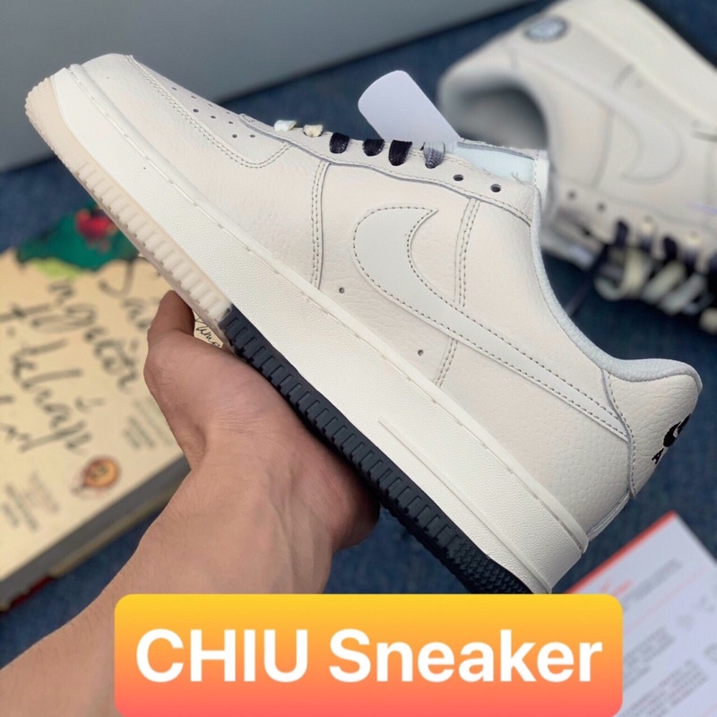 [ CHIU Sneaker ] Giày thể thao sneaker AF 1 phản quang trắng đen - Phiên bản SC air Force 1 Trắng phản quang