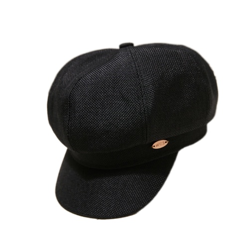 Nón Beret Cotton Linen Trơn Màu Thời Trang Dành Cho Nữ