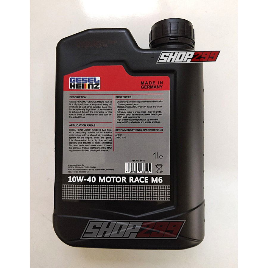 Nhớt Gesel Heinz Motor Race M6 10W40
