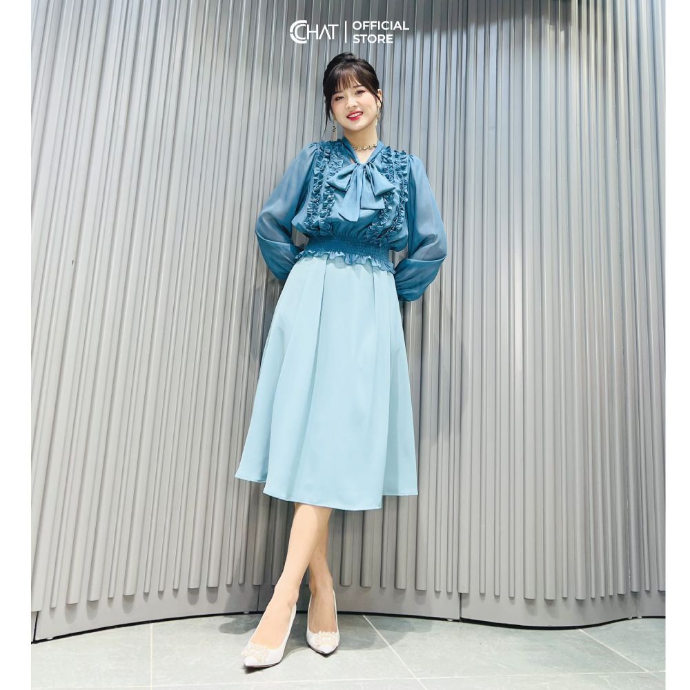 Áo kiểu bo chun bèo CChat Clothes