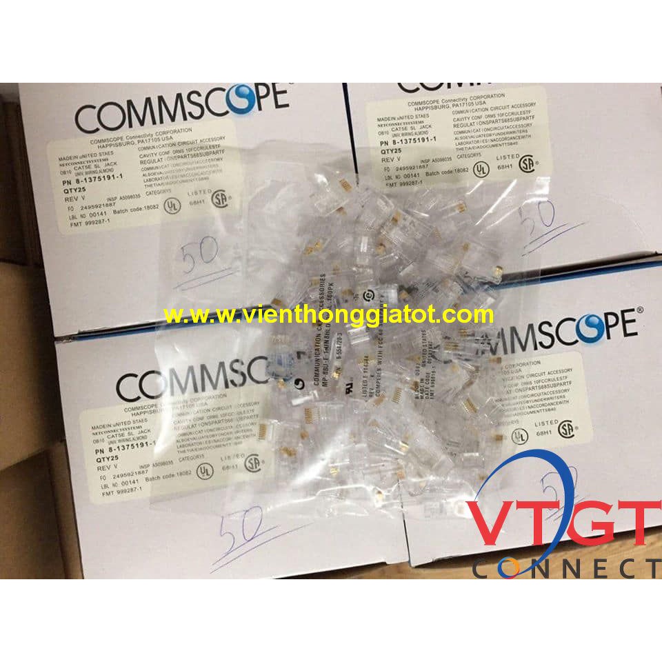 Hạt mạng AMP/COMMSCOPE Cat5e chính hãng