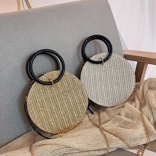 Túi Đeo Chéo Đan Lát Thời Trang Hè Xinh Xắn Cho Nữ