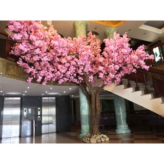 Cành Đào Giả Làm Cây Đào Trang Trí - Cành To 1m