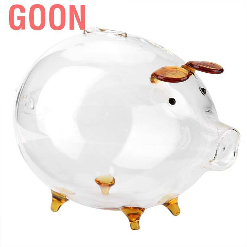 GOON Ống Heo Tiết Kiệm Thủy Tinh Cho Bé