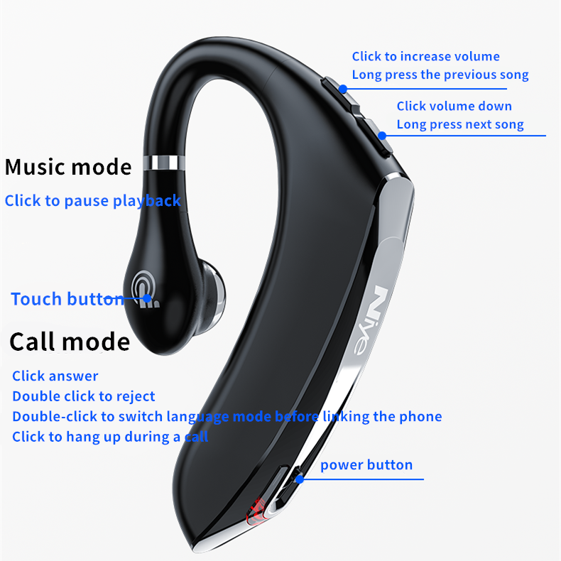 Tai nghe Niye kết nối bluetooth 5.0 không dây DS800 TWS cho Android Iphone | BigBuy360 - bigbuy360.vn