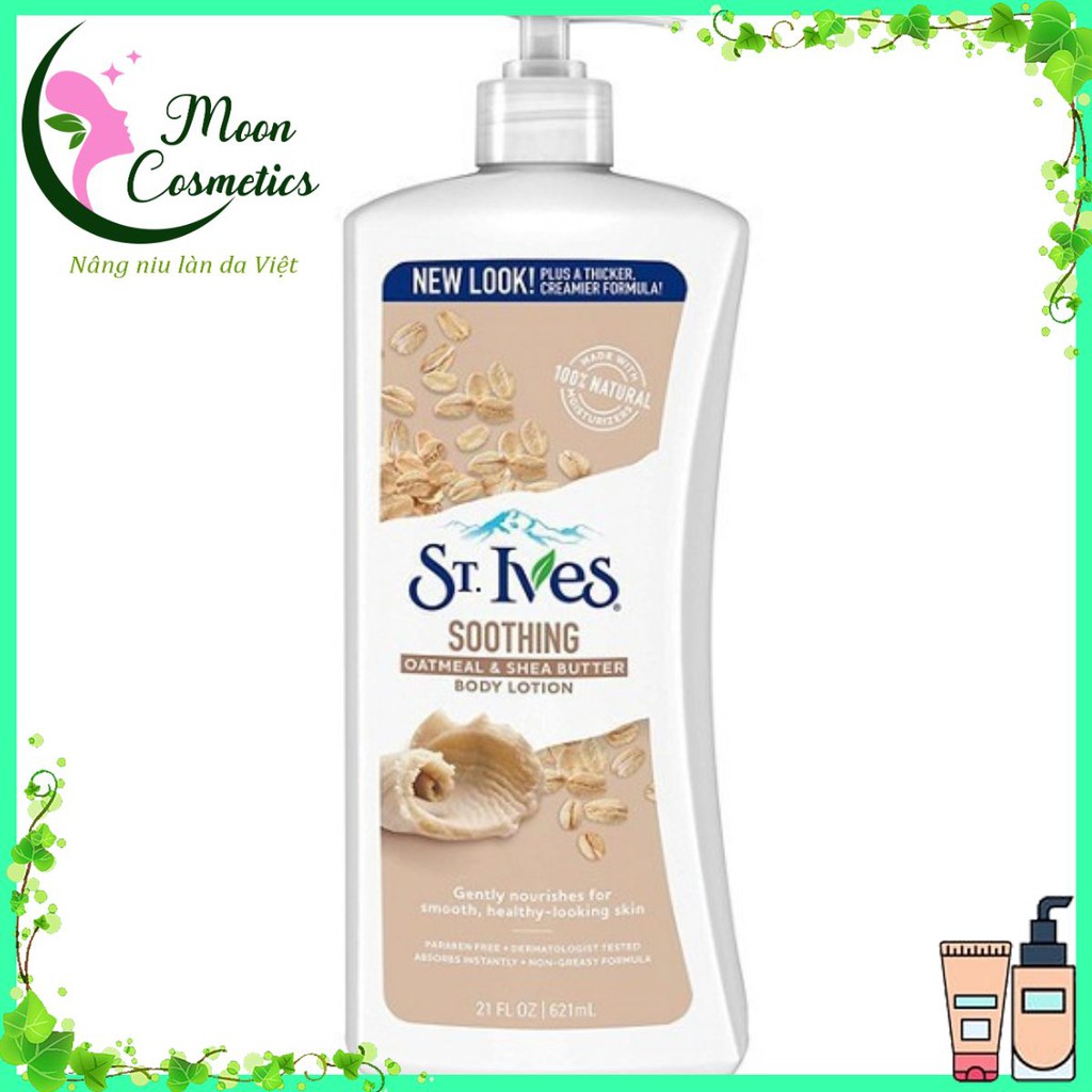 💎 [ CHÍNH HÃNG ] Sữa Dưỡng Thể St.Ives Yến Mạch Và Bơ 621mL - [Body Lotion Soothing Oatmeal & Shea Butte] ( Giá Tốt ) 💦