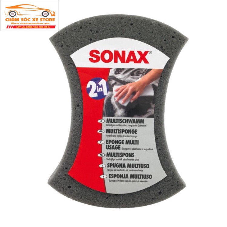 Bọt biển rửa xe chuyên dụng Sonax Multi Sponge chamsocxestore