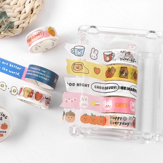 Cuộn băng dán washi xinh xắn trang trí sổ lưu niệm