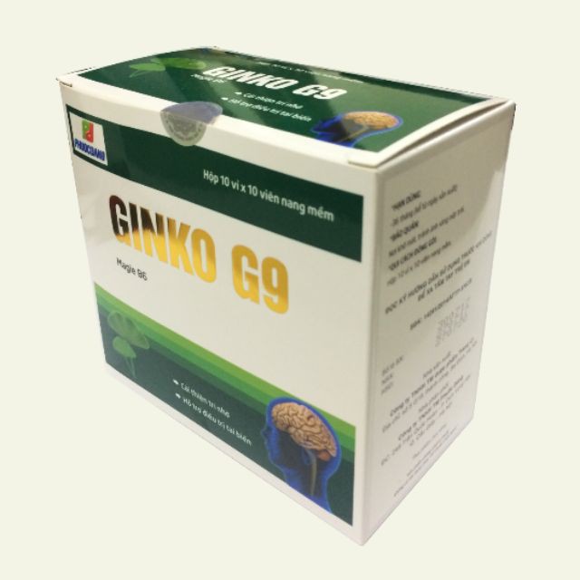 Hoạt Huyết Dưỡng Não Ginko G9 hộp 100 viên