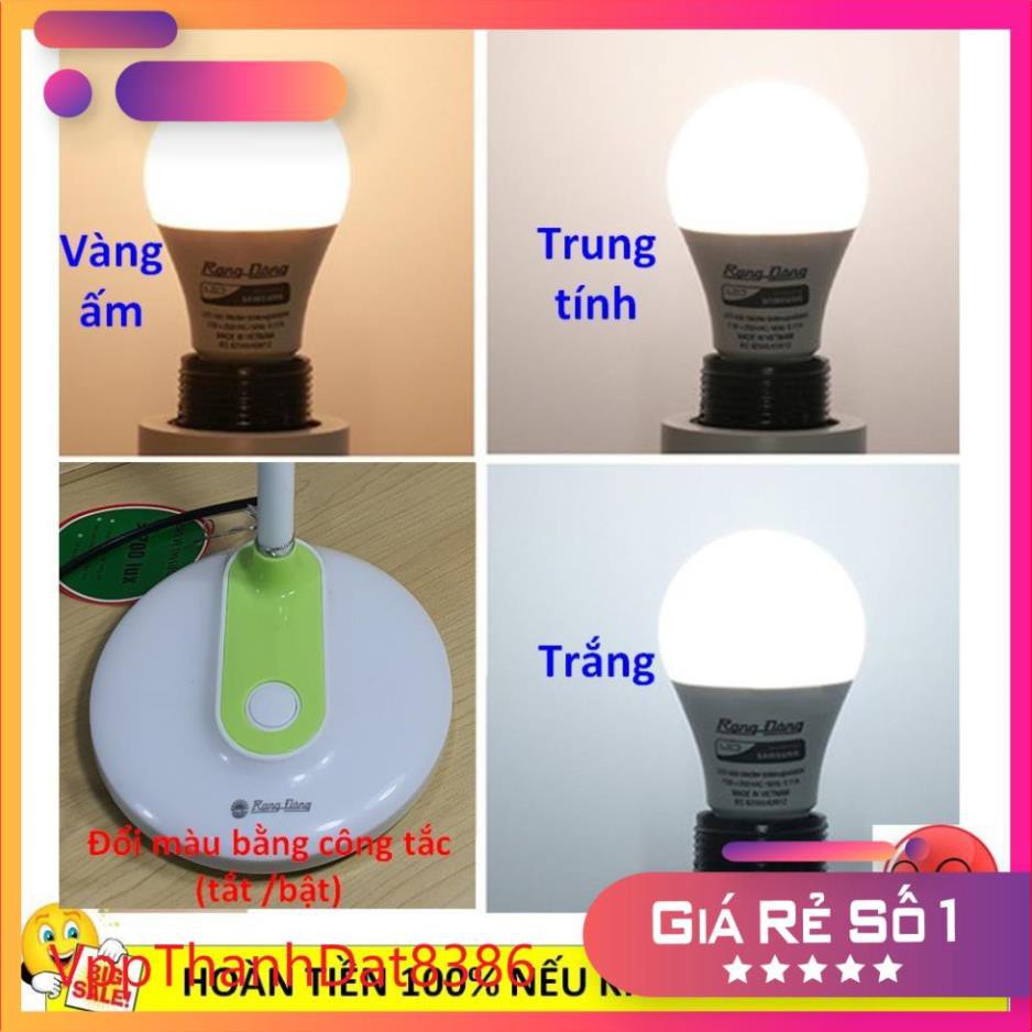 (Sale)  Đèn học chống cận bảo vệ thị lực Rạng Đông RD-RL-32 bóng led vàng 5w chống cận