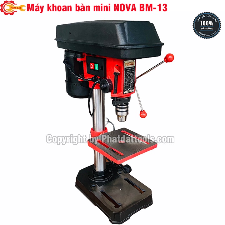 Máy Khoan Bàn NOVA BM-13  - Cao 60cm - Máy Khỏe, Chắc Chắn, Bền Bỉ - Bảo Hành 6 Tháng