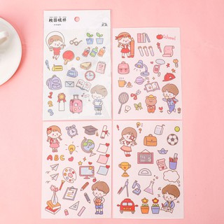 Sticker set 4 miếng siêu xinh