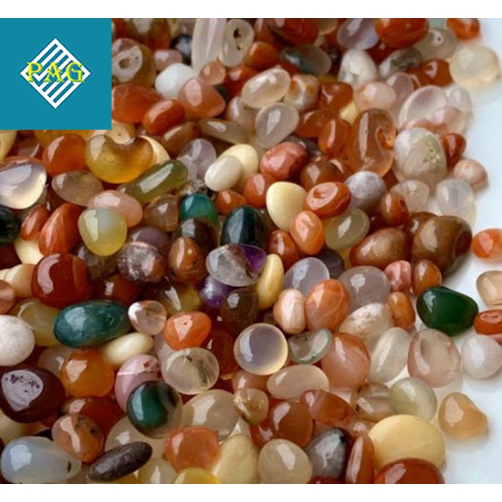 100gr Sỏi Mã Não Tự Nhiên - Đá Thanh Tẩy- Trang Trí Nhà Cửa Size Nhỏ 0.8 - 1cm
