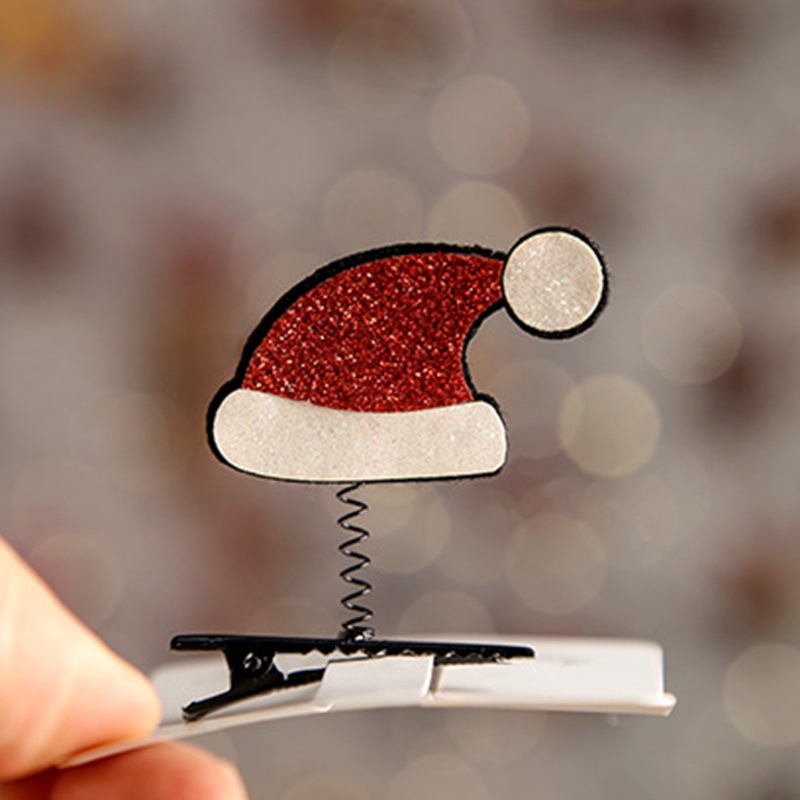 Kẹp Tóc Hình Kẹo Giáng Sinh Có Chuông