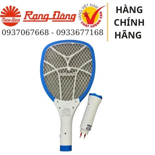 Vợt muỗi điện Rạng Đông RD02, vợt muỗi kết hợp đèn pin có thể tháo rời, thiết kế 3 lớp  tiêu diệt muỗi nhanh chóng