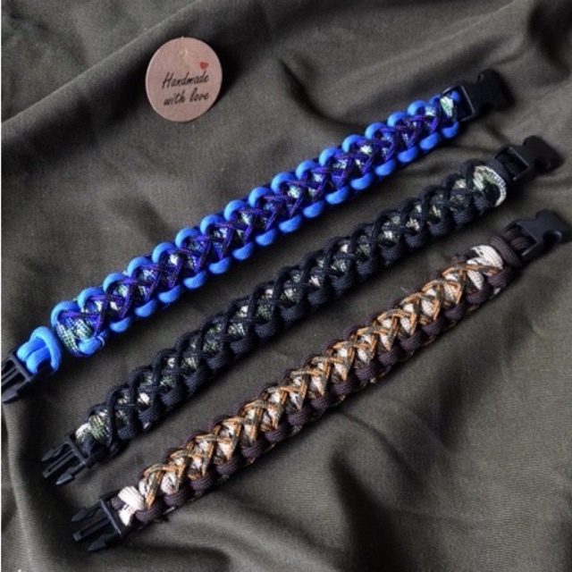 Vòng tay paracord chạy dây micro - Vòng tay sinh tồn - Vòng tay unisex