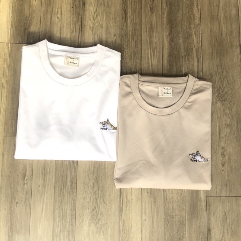 Áo thun nam dài tay thêu hình mèo xuất khẩu , áo thun nam VNXK