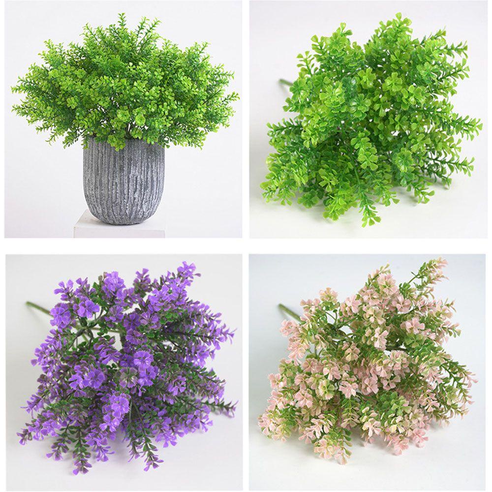 Bó 7 Nhánh Lá Cây Giả Dùng Trang Trí Tiệc Cưới