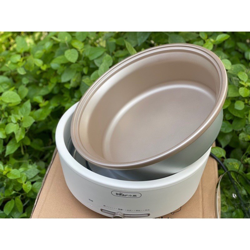 Nồi Lẩu Nướng Chiên Xào Đa Năng Chống Dính Bear 5 Lit Tháo Dời-Gia dụng Trần Hằng