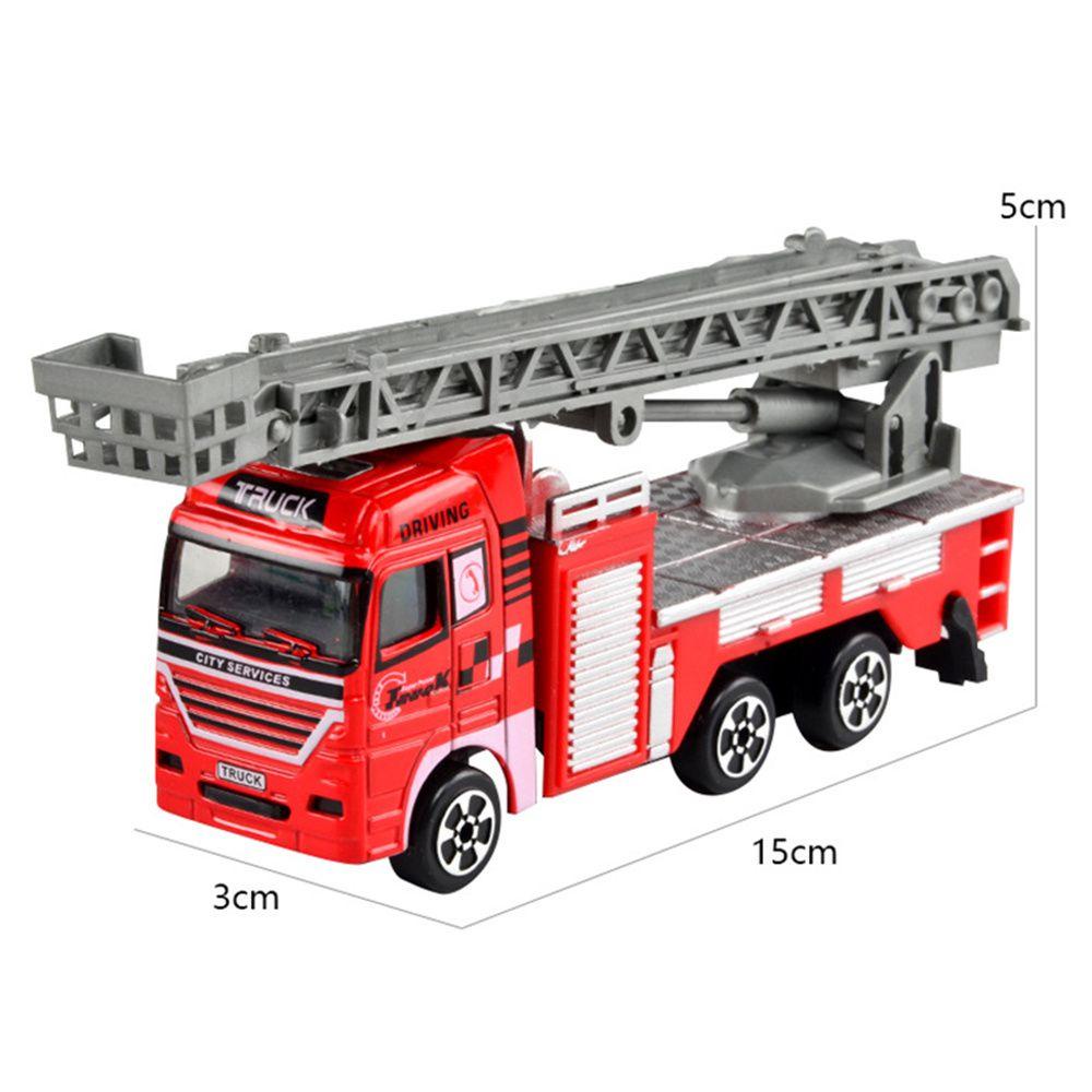 Mô Hình Xe Cứu Hỏa Đồ Chơi Mini Dành Cho Bé Trai