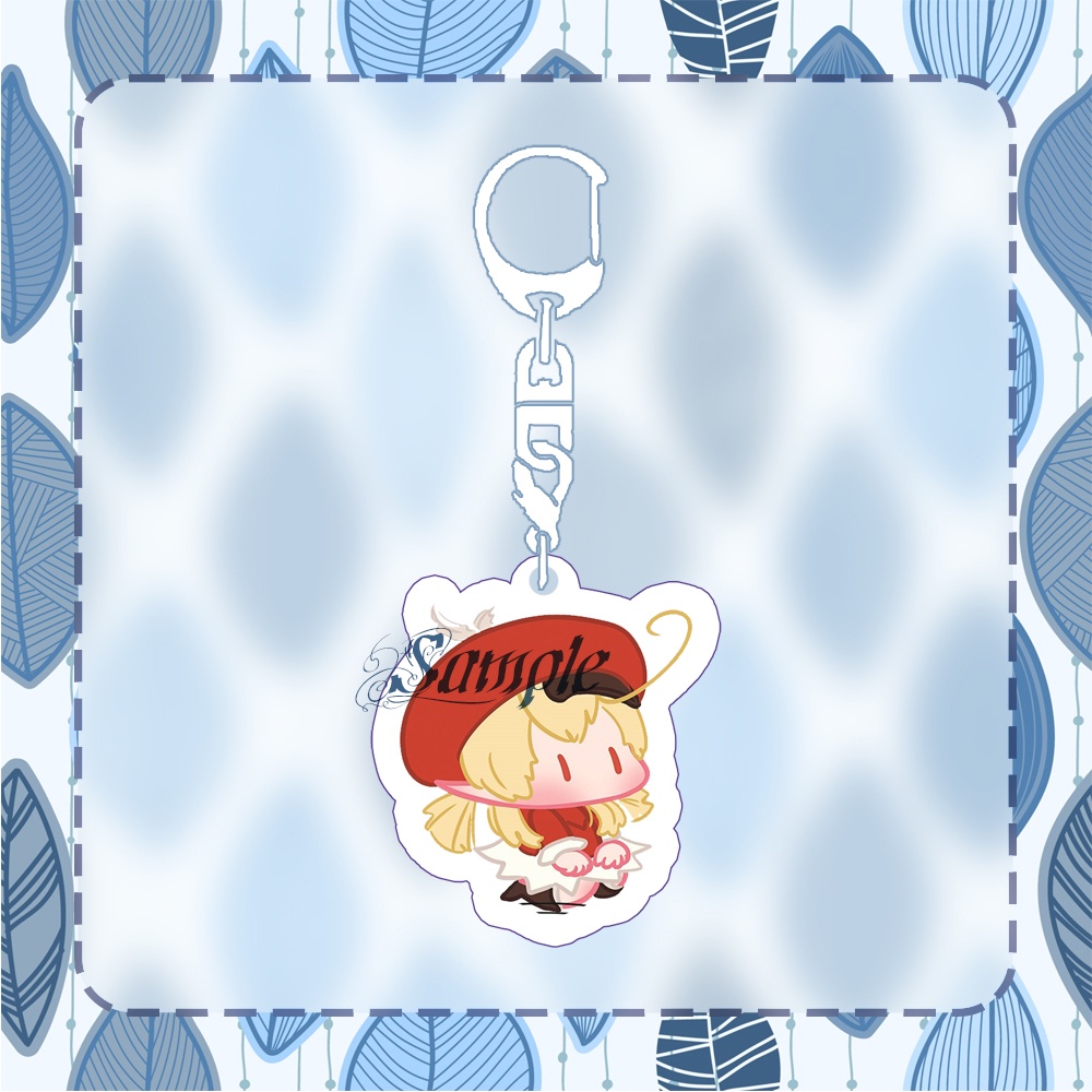 ( NGỒI ) Móc khóa game GENSHIN IMPACT anime chibi xinh xắn độc đáo mica trong acrylic