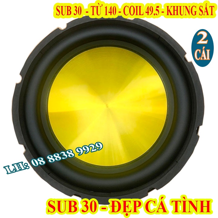 CẶP CỦ LOA SIÊU TRẦM 30 PT AUDIO TỪ 140 COIL 50 - CHUYÊN ĐÓNG LOA SUB LOA SUB RỜI - 2 LOA