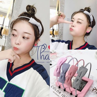 [Loại Xịn] Băng Đô Cài Tóc Hình Nơ Họa Tiết Kẻ Sọc Xinh Xắn ! ( bờm tóc )