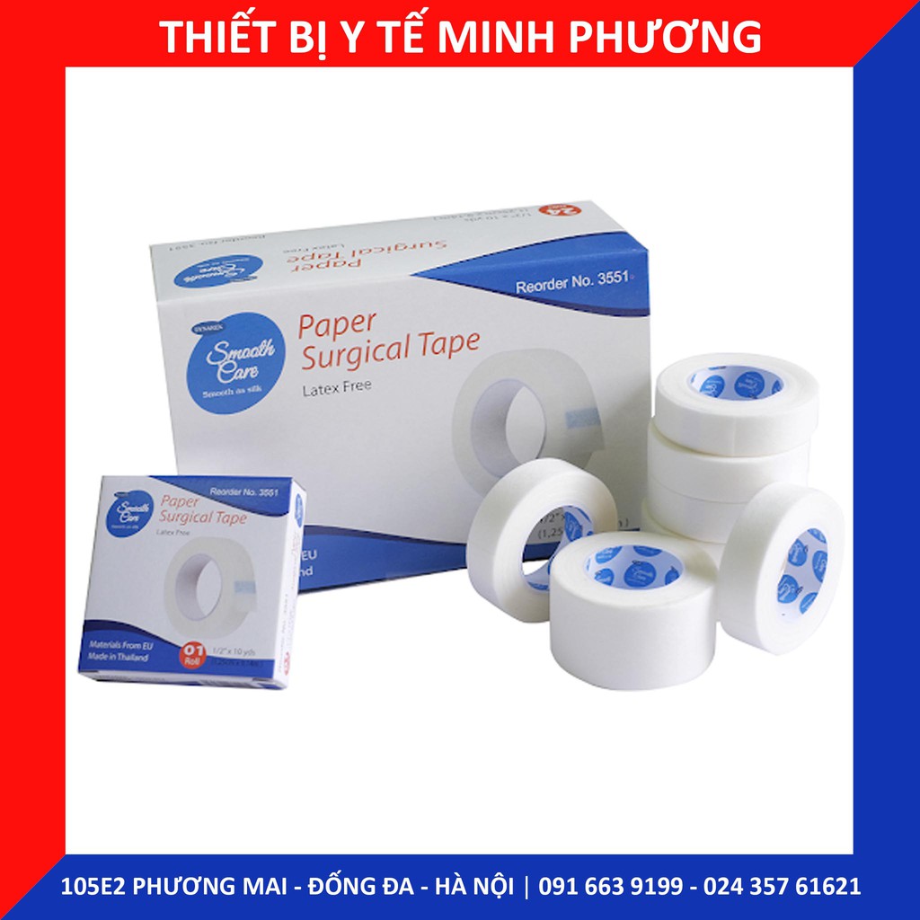 Băng dính giấy, băng dính trong suốt chống dị ứng SMOOTH CARE dynarex