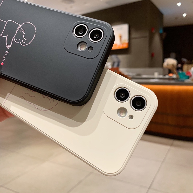 Ốp iphone cạnh vuông Cặp đôi bắn tim cho 11/11pro/11promax/12 pro max/13 pro max/6/7/8/plus/x/xr/xsmax e222
