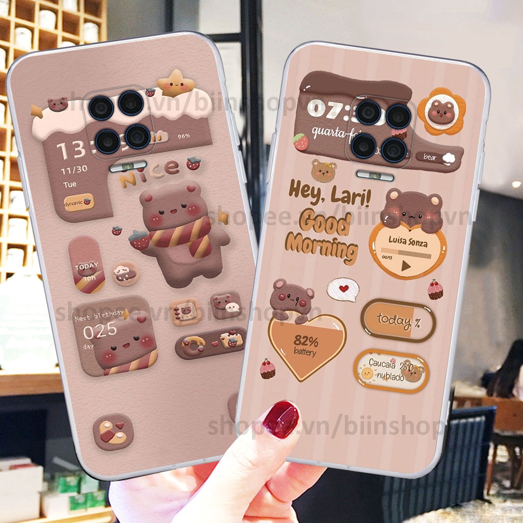 Ốp Vsmart Aris / Aris Pro in 3D icon gấu nổi siêu xinh, siêu đáng yêu, cá tính phong cách