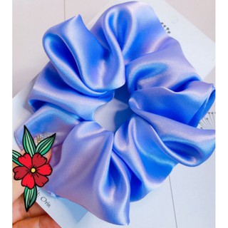 Cột tóc vải Phi Bóng Scrunchie Nhiều Màu Size to 14cm( Ảnh thật tự chụp)