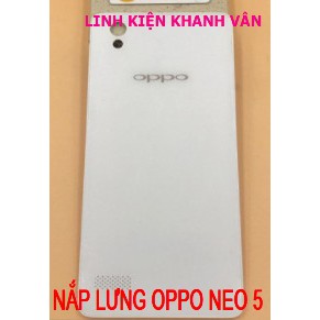 NẮP LƯNG OPPO NEO 5 MÀU TRẤNG