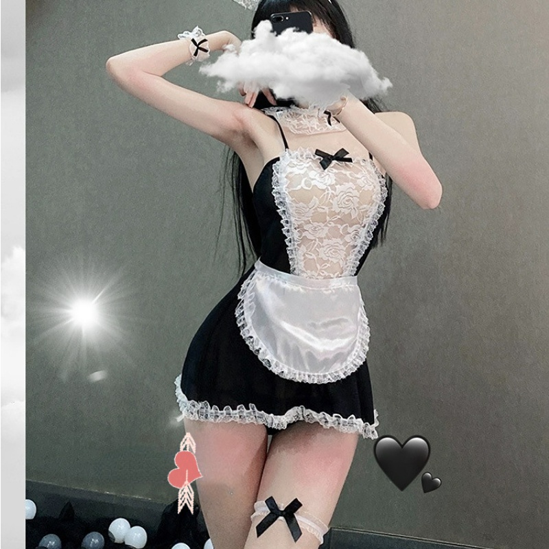 Herbe's Secret 【Ready Stock】Bộ Đồ Lót Hóa Trang Cô Hầu Gái Quyến Rũ Lingerie Cosplay Sexy Uniform Temptation Maid Suit | BigBuy360 - bigbuy360.vn