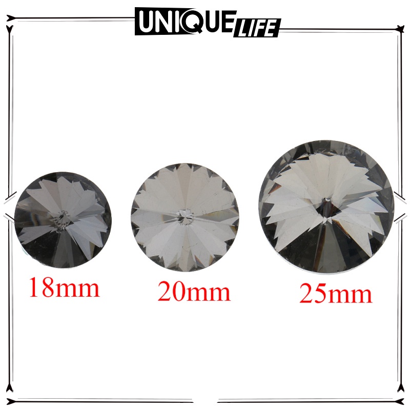 25 Nút Tròn Pha Lê Diamante Trang Trí Ghế Sofa