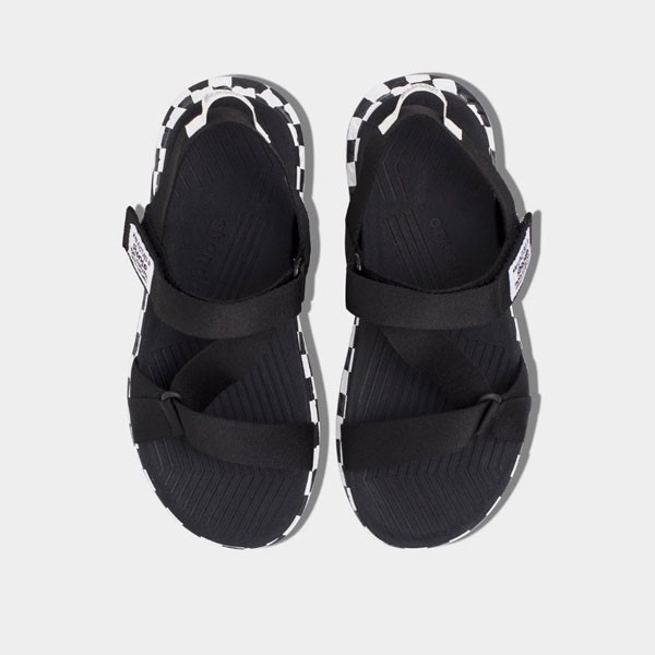 Sandals Shondo F7 Racing caro đen F7C1010