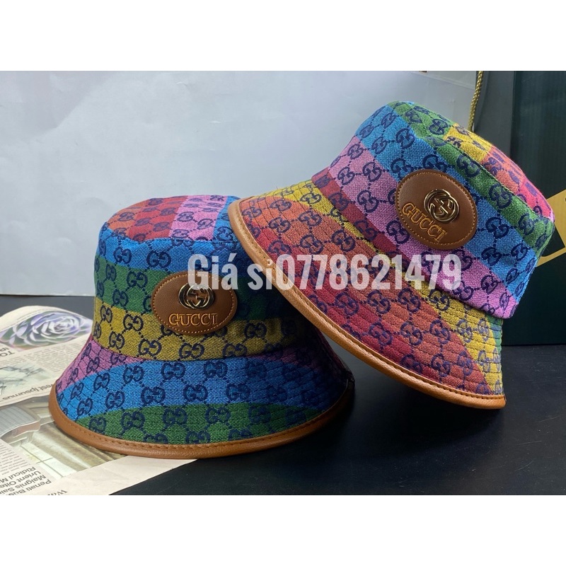 Tổng hợp Mũ vành bucket Gc 7 màu đủ chữ thời trang hàng quốc